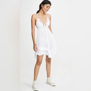 Free People Adella Slip Lace Dress